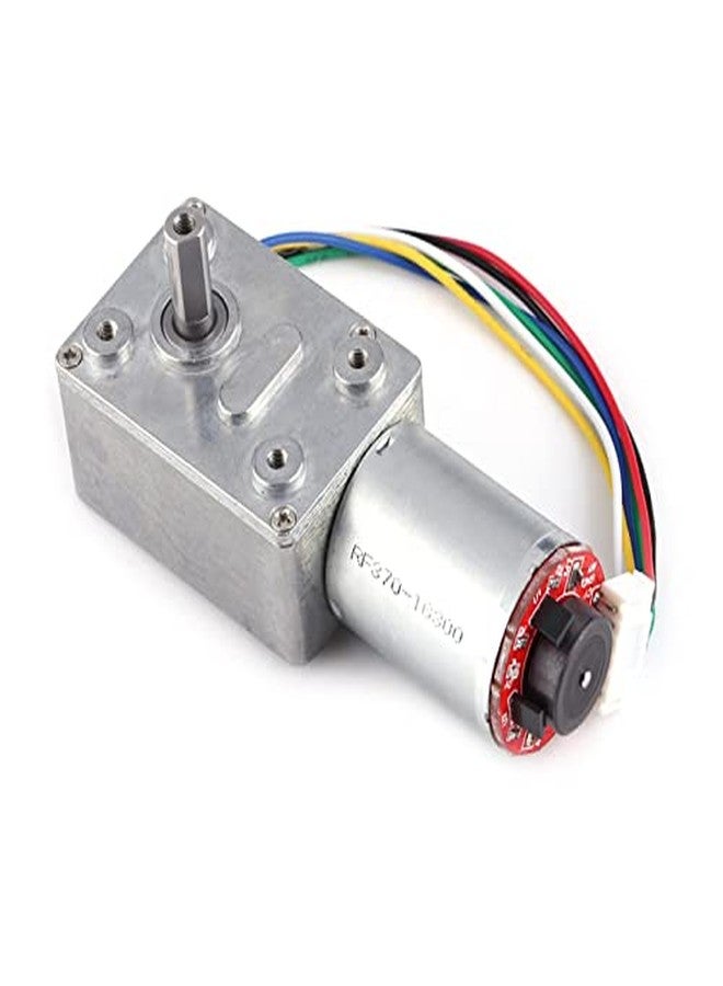 Walfront DC 12V High Torque Turbine Gear Motor with Encoder Strong Self Locking 40RPM - Image 5